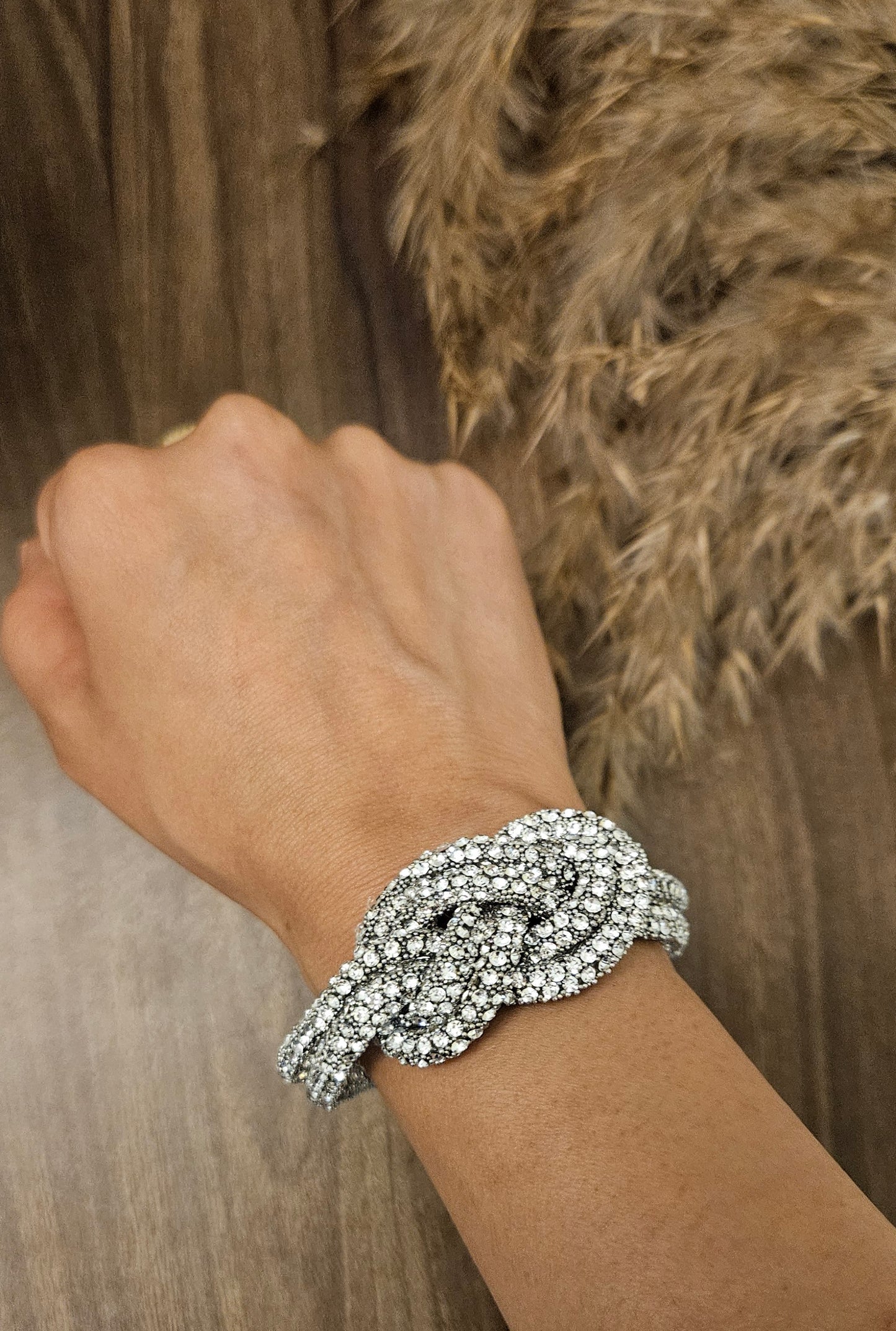 TWISTED SILVER DOUBLE BRAID