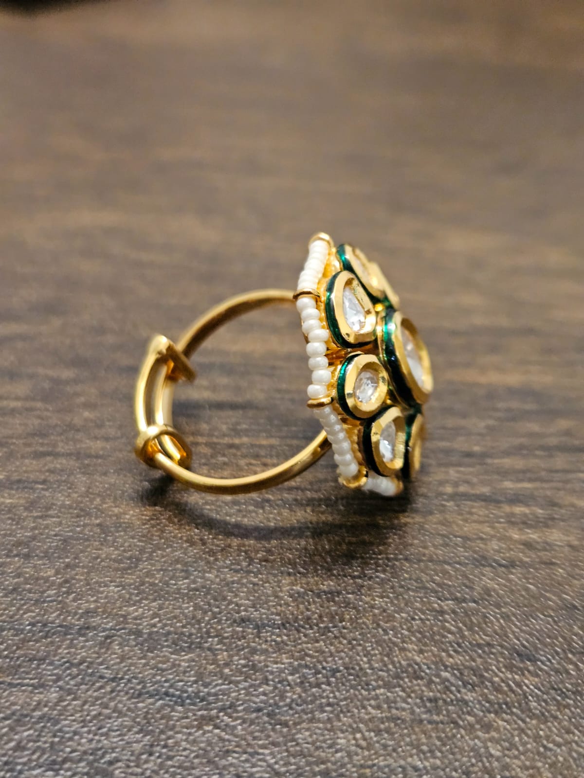 OVAL KUNDAN FLOWER
