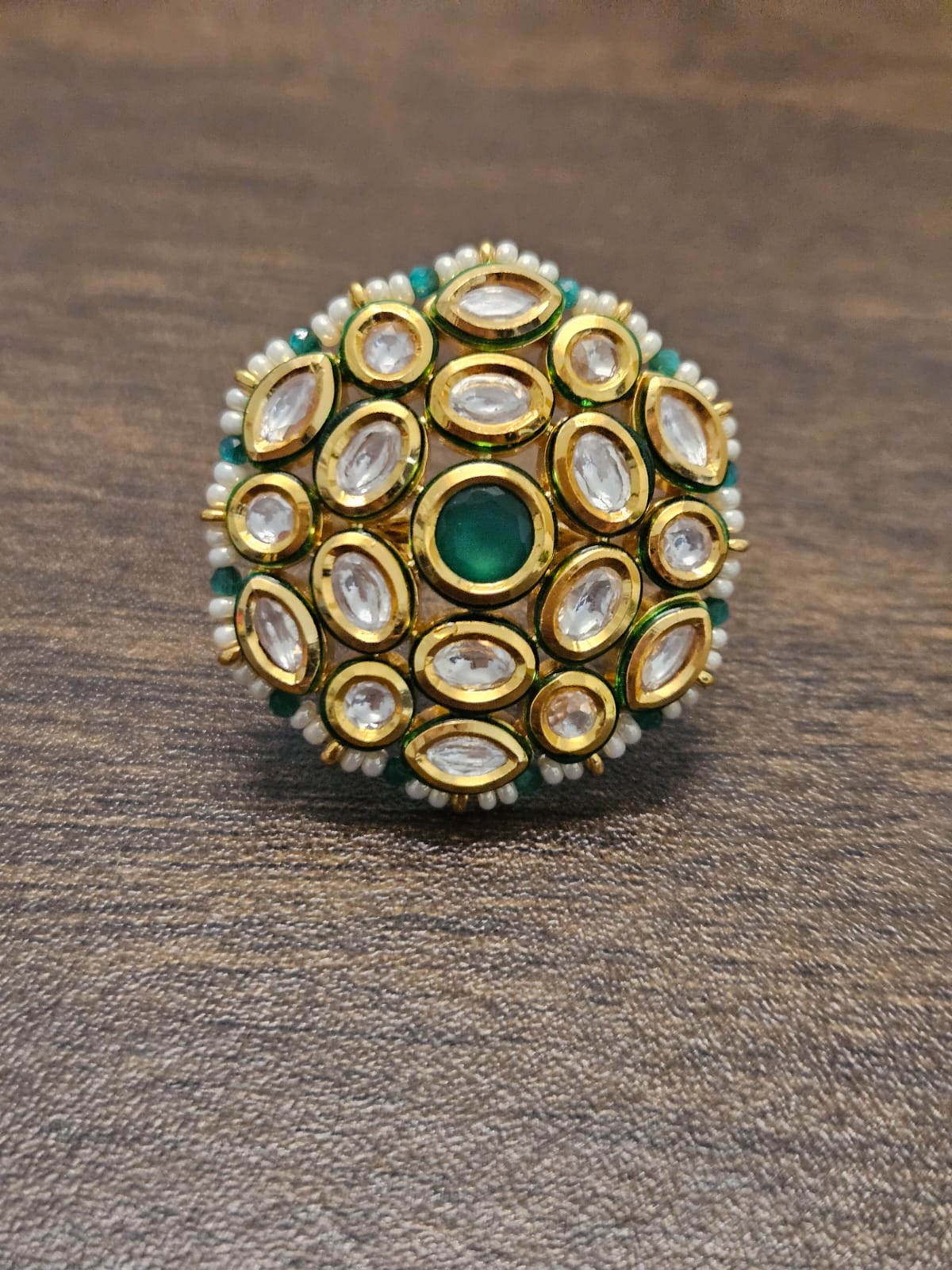 BIG ROUND KUNDAN FLOWER