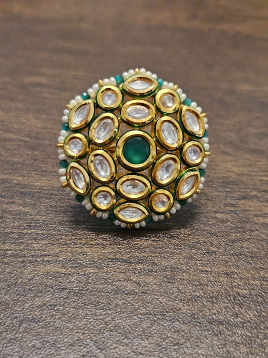 BIG ROUND KUNDAN FLOWER