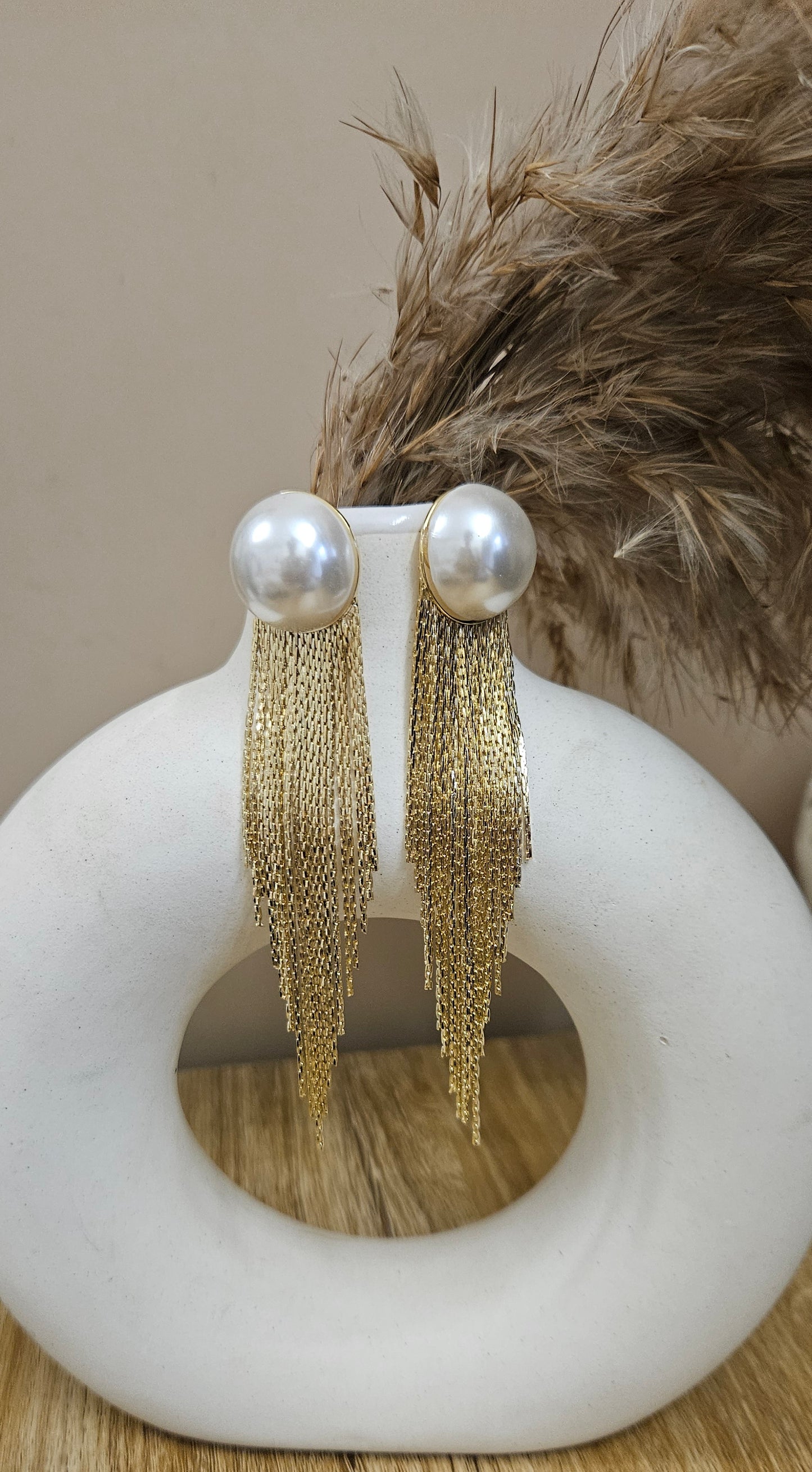 PEARL TOP CHAIN TASSEL