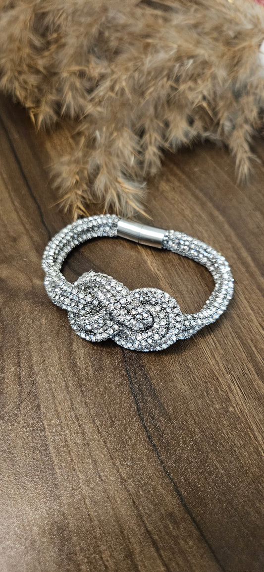 TWISTED SILVER DOUBLE BRAID