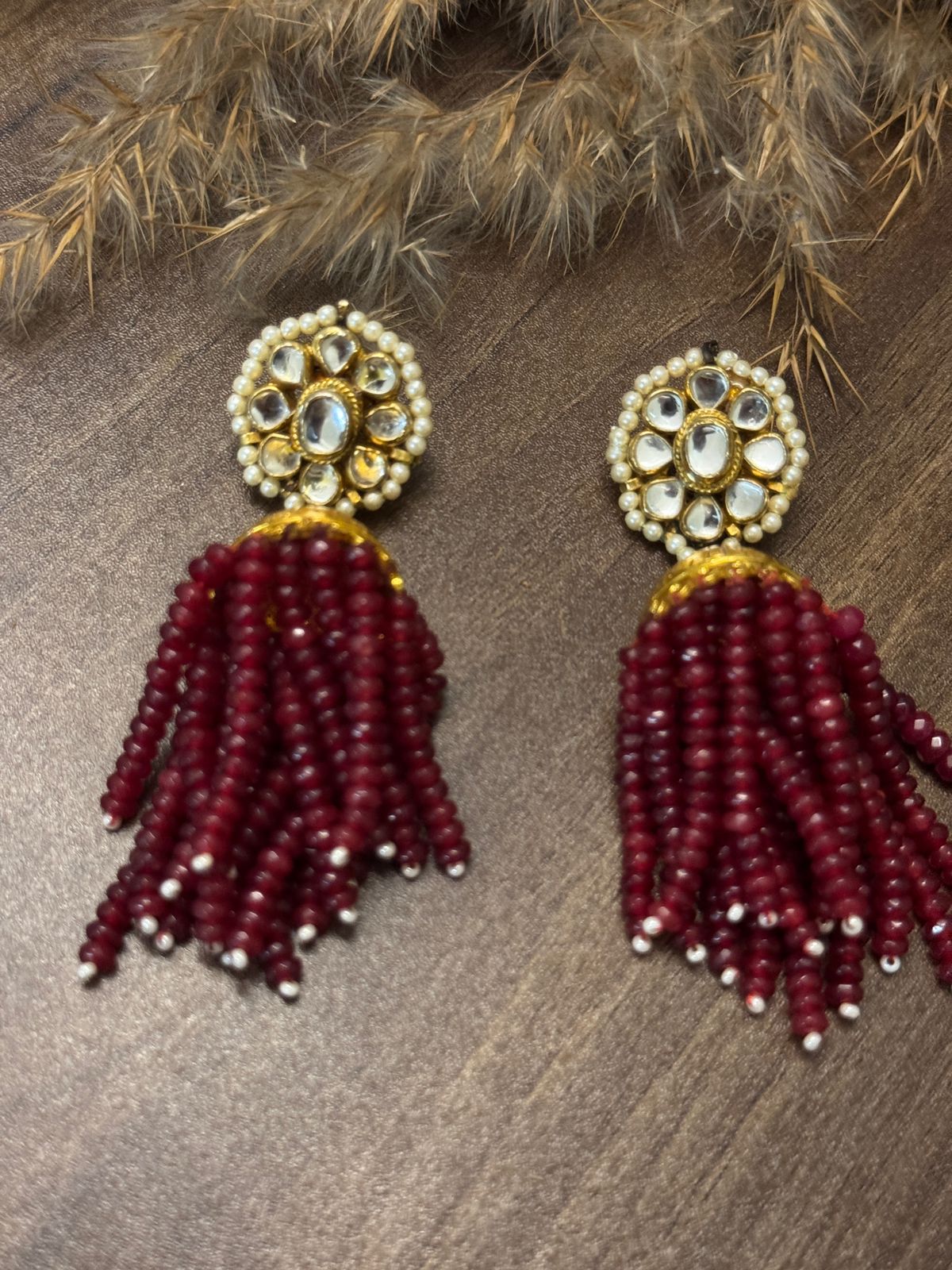 KAASHNI MAROON JHUMKI